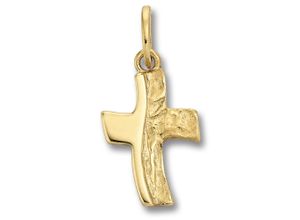 4069415437272 - Ketten-Anhänger Kreuz Anhänger aus 333 Gelbgold Schmuckanhänger Gr Gelbgold 333 goldfarben (gold) Damen Gold Schmuck