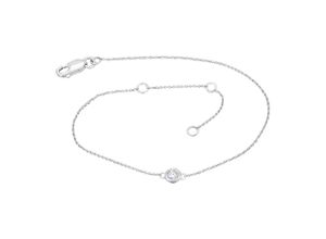 4069415443488 - Goldarmband 013 ct Diamant Brillant Armband aus 585 Weißgold 19 cm Armbänder Gr 19 Weißgold 585 silberfarben (silber) Damen Gold Schmuck Rundankerkette