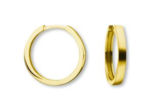 4069415445727 - Paar Creolen Ohrringe aus 585 Gelbgold Ø 160 x 20 mm Ohrringe Gr Damen Gelbgold 585 goldfarben (gold) Damen Gold Schmuck