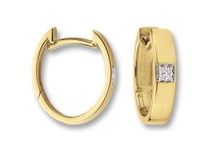 4069415446199 - Paar Creolen 003 ct Diamant Brillant Ohrringe aus 585 Gelbgold Gr Damen 003 ct mit Diamant Diamanten goldfarben (gold) Damen Gold Schmuck