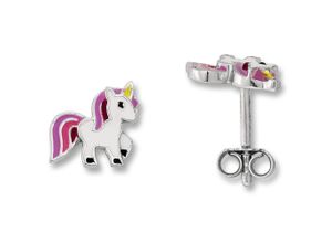 4069415447783 - Paar Ohrhänger Einhorn Ohrringe Ohrstecker aus 925 Silber Gr Kinder Silber 925 (Sterlingsilber) silberfarben (silber) Damen Silber Schmuck Einhorn