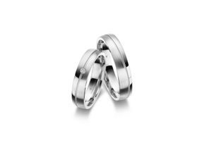 4069415533455 - Partnerring MARRYA Fingerringe Gr 56 Weißgold 333 silberfarben (herren ring silber) Damen 333 Weißgold Trauringe Eheringe Partnerringe – das Zeichen Eurer Liebe