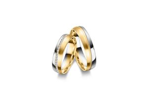 4069415536173 - Partnerring MARRYA Fingerringe Gr 48 Gelbgold 333-Roségold 333-Weißgold 333 damen ring gold silber Damen 333 Bicolor Trauringe Eheringe Partnerringe – das Zeichen Eurer Liebe