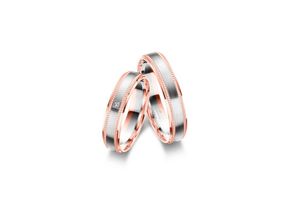 4069415542716 - Partnerring MARRYA Fingerringe Gr 48 Gelbgold 333-Roségold 333-Weißgold 333 damen ring silber roségold Damen 333 Bicolor Trauringe Eheringe Partnerringe – das Zeichen Eurer Liebe