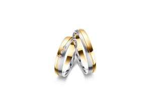 4069415543713 - Partnerring MARRYA Fingerringe Gr 48 Gelbgold 333-Roségold 333-Weißgold 333 damen ring gold silber Damen 333 Bicolor Trauringe Eheringe Partnerringe – das Zeichen Eurer Liebe