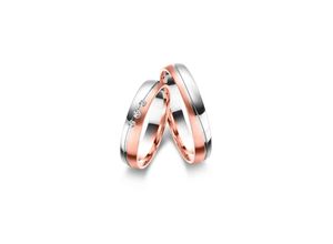 4069415545311 - Partnerring MARRYA Fingerringe Gr 48 Gelbgold 333-Roségold 333-Weißgold 333 damen ring roségold silber Damen 333 Bicolor Trauringe Eheringe Partnerringe – das Zeichen Eurer Liebe