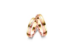 4069415546110 - Partnerring MARRYA Fingerringe Gr 48 Gelbgold 333-Roségold 333-Weißgold 333 damen ring roségold gold Damen 333 Bicolor Trauringe Eheringe Partnerringe – das Zeichen Eurer Liebe