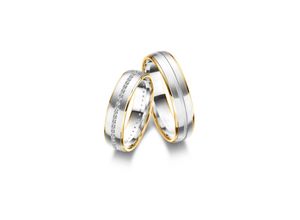 4069415546714 - Partnerring MARRYA Fingerringe Gr 48 Gelbgold 333-Roségold 333-Weißgold 333 damen ring silber gold Damen 333 Bicolor Trauringe Eheringe Partnerringe – das Zeichen Eurer Liebe