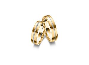 4069415546912 - Partnerring MARRYA Fingerringe Gr 48 Gelbgold 333-Roségold 333-Weißgold 333 damen ring gold silber Damen 333 Bicolor Trauringe Eheringe Partnerringe – das Zeichen Eurer Liebe