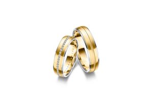 4069415547117 - Partnerring MARRYA Fingerringe Gr 48 Gelbgold 333-Roségold 333-Weißgold 333 damen ring gold silber Damen 333 Bicolor Trauringe Eheringe Partnerringe – das Zeichen Eurer Liebe