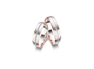 4069415548213 - Partnerring MARRYA Fingerringe Gr 56 Gelbgold 333-Roségold 333-Weißgold 333 herren ring silber roségold Damen 333 Bicolor Trauringe Eheringe Partnerringe – das Zeichen Eurer Liebe