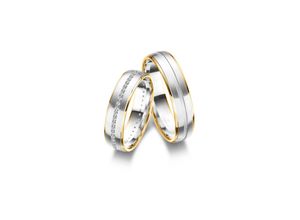 4069415548312 - Partnerring MARRYA Fingerringe Gr 48 Gelbgold 333-Roségold 333-Weißgold 333 damen ring silber gold Damen 333 Bicolor Trauringe Eheringe Partnerringe – das Zeichen Eurer Liebe