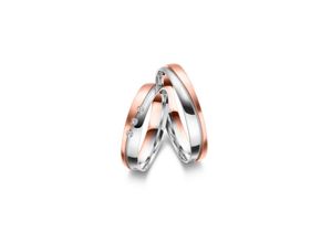 4069415550933 - Partnerring MARRYA Fingerringe Gr 48 Gelbgold 333-Roségold 333-Weißgold 333 damen ring silber roségold Damen 333 Bicolor Trauringe Eheringe Partnerringe – das Zeichen Eurer Liebe