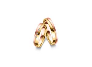 4069415553354 - Partnerring MARRYA Fingerringe Gr 48 Gelbgold 333-Roségold 333-Weißgold 333 damen ring gold roségold Damen 333 Bicolor Trauringe Eheringe Partnerringe – das Zeichen Eurer Liebe