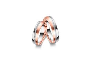 4069415555211 - Partnerring MARRYA Fingerringe Gr 52 Gelbgold 333-Roségold 333-Weißgold 333 herren ring roségold silber Damen 333 Bicolor Trauringe Eheringe Partnerringe – das Zeichen Eurer Liebe