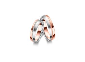 4069415555655 - Partnerring MARRYA Fingerringe Gr 52 Gelbgold 333-Roségold 333-Weißgold 333 herren ring roségold silber Damen 333 Bicolor Trauringe Eheringe Partnerringe – das Zeichen Eurer Liebe