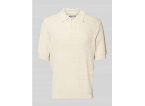 4069469058713 - Poloshirt aus Viskose-Mix mit Strukturmuster