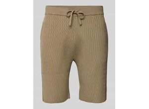 4069469061010 - Regular Fit Shorts mit Strukturmuster