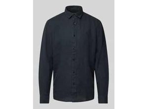 4069469066909 - Regular Fit Freizeithemd aus reinem Leinen mit Logo-Stitching