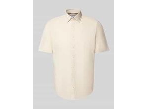 4069469083258 - Slim Fit Leinenhemd mit Knopfleiste