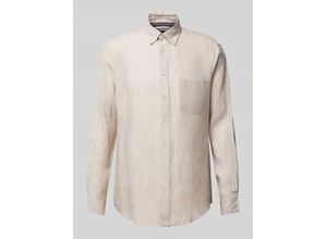 4069469109736 - Regular Fit Leinenhemd mit Button-Down-Kragen