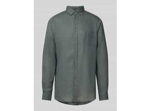 4069469110039 - Regular Fit Leinenhemd mit Button-Down-Kragen