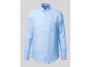 4069469110350 - Regular Fit Leinenhemd mit Button-Down-Kragen