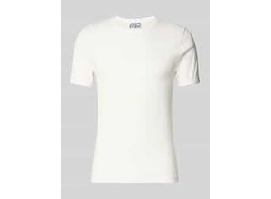 4069469136640 - Slim Fit T-Shirt mit Rippstruktur 4069469136640 - Slim Fit T-Shirt mit Rippstruktur