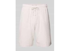 4069469156679 - Shorts aus Leinen-Baumwoll-Mix mit Gesäßtasche