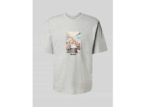 4069469177551 - Regular Fit T-Shirt aus Baumwoll-Viskose-Mix