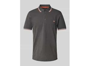 4069469204301 - Poloshirt mit Label-Stitching