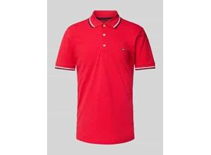 4069469204806 - Poloshirt mit Label-Stitching