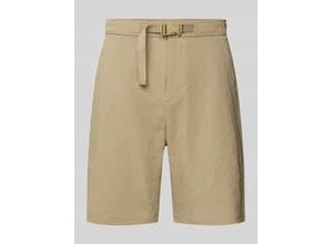 4069469325914 - Shorts mit Gürtel und Gesäßtaschen