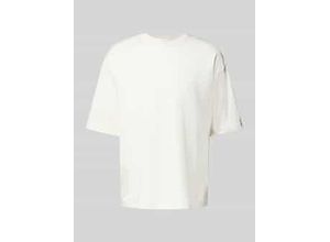 4069469327055 - T-Shirt aus Bio-Baumwolle mit geripptem Rundhalsausschnitt