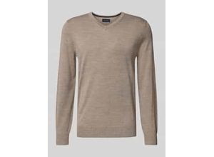 4069469366474 - Strickpullover aus Merino-Mix mit V-Ausschnitt