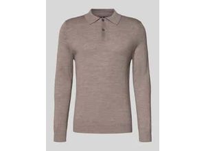4069469367754 - Strickpullover aus Merino-Mix mit Polokragen