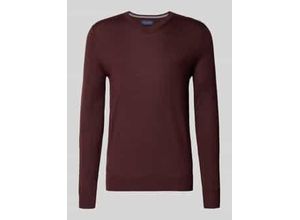 4069469372383 - Strickpullover aus Merino-Mix mit V-Ausschnitt