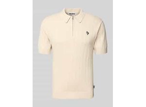 4069469407429 - Slim Fit Poloshirt mit Label-Stitching 4069469407429 - Slim Fit Poloshirt mit Label-Stitching