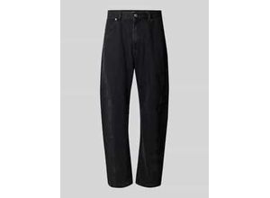 4069469407733 - Barrel Fit Jeans aus reiner Baumwolle mit Gesäßtaschen