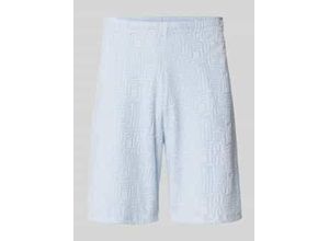 4069469414946 - Shorts mit Strukturmuster und elastischem Bund