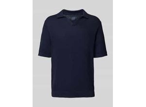 4069469461698 - Regular Fit Strickpolo mit Strukturmuster