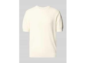 4069469470980 - T-Shirt mit gerippten Abschlüssen