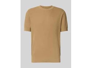 4069469472533 - T-Shirt mit gerippten Abschlüssen