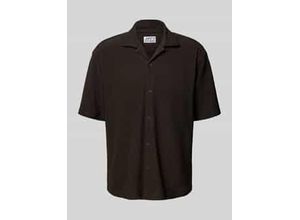 4069469473165 - Relaxed Fit Kurzarmhemd in Ripp-Optik