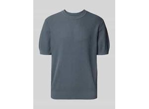 4069469473776 - T-Shirt mit gerippten Abschlüssen