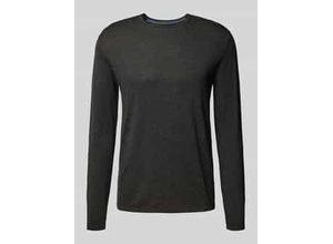 4069469478122 - Regular Fit Pullover aus reiner Baumwolle in Strick-Optik