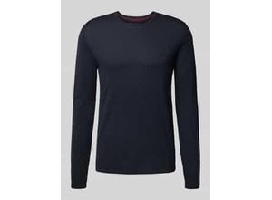 4069469478252 - Regular Fit Pullover aus reiner Baumwolle in Strick-Optik