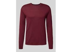 4069469478436 - Regular Fit Pullover aus reiner Baumwolle in Strick-Optik