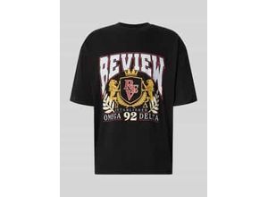 4069469578891 - T-Shirt mit Label-Print und Rundhalsausschnitt 4069469578891 - T-Shirt mit Label-Print und Rundhalsausschnitt