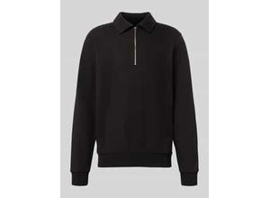 4069469645319 - Oversized Sweatshirt mit Kentkragen 4069469645319 - Oversized Sweatshirt mit Kentkragen